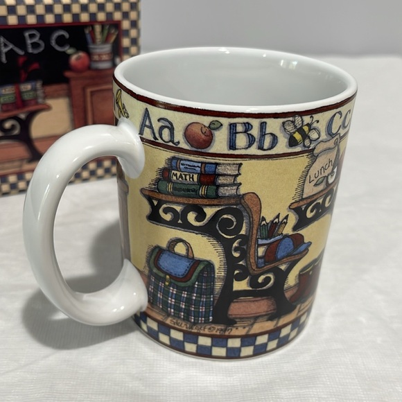 Vintage Teacher’s All Checked Out Coffee Mug Susan Winget #12 Lang & Wise NEW - Picture 5 of 14